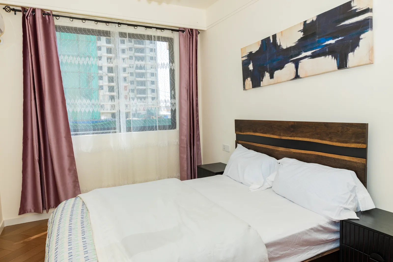 Bedroom — Furnished apartment in Kipé, Conakry