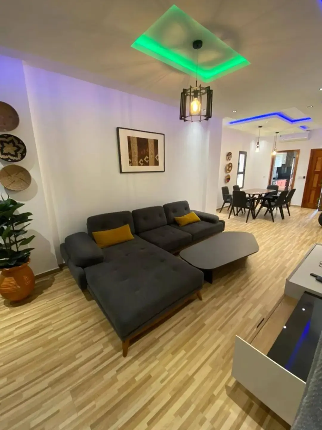 Living room 3 — Furnished apartment in Kipé, Conakry