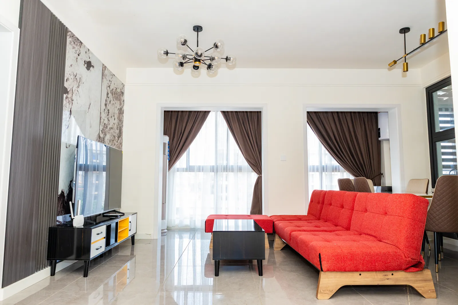 Living room — Furnished apartment in Kipé, Conakry