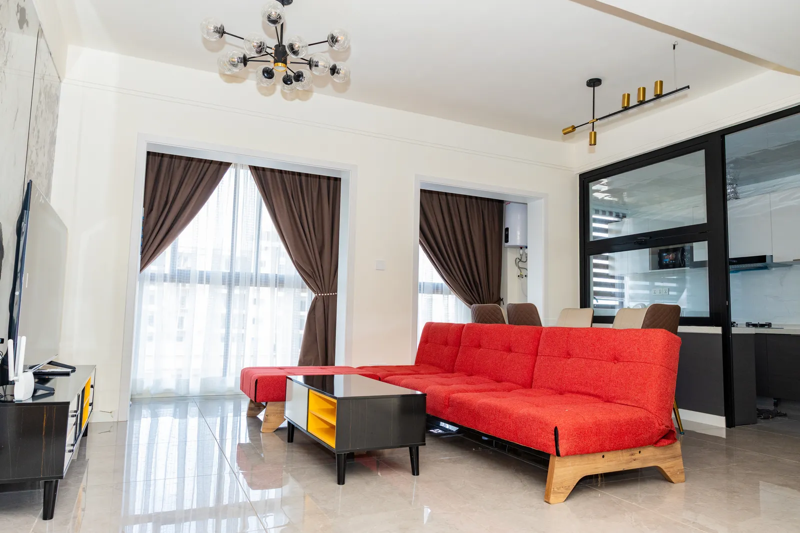 Living room 2 — Furnished apartment in Kipé, Conakry