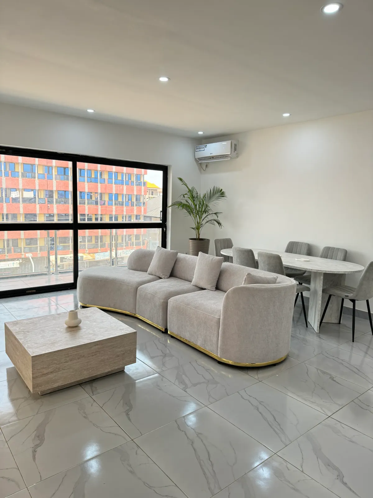 Living room — Furnished apartment in Lambanyi, Conakry